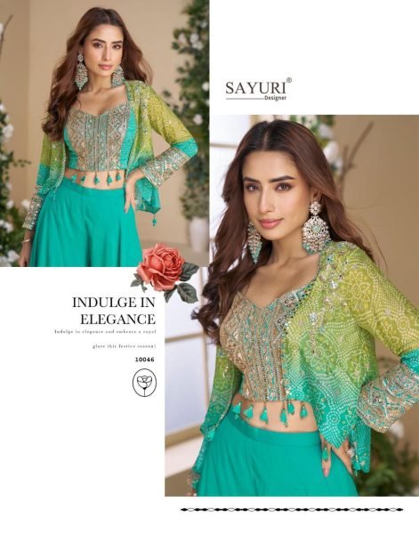 Moon By Sayuri Designer Heavy Embroidered Chinon Silk Readymade Sarara Suit Designer Plazzo Salwar Suits Wholesale