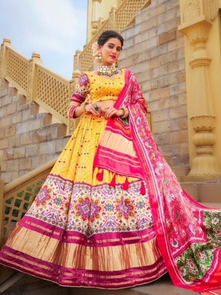 Most Trending Heavy Flair Soft Butter Silk Lehenga Choli  