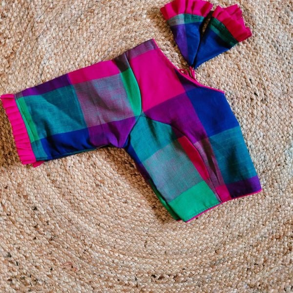 Multi Box Cotton Blouse For Women  Blouse Collection