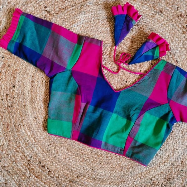 Multi Box Cotton Blouse For Women  Blouse Collection