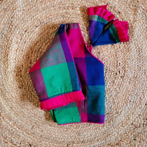 Multi Box Cotton Blouse For Women  Blouse Collection