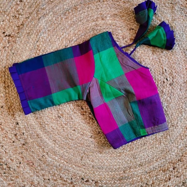 Multi Box Cotton Blouse For Women  Blouse Collection