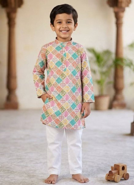 Multi Color Comfortable Kids Kurta Set at Wholesale Rate Boys Wear