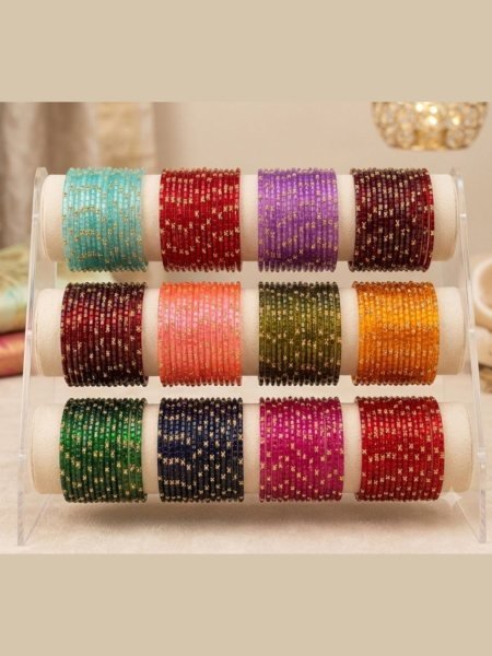 Multi Color Heavy Demand Traditional Bangles Restock Collection for Festive Wear Sarees 