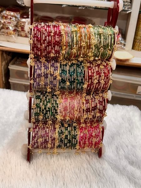 Multi Color Premium Traditional Kashmiri Bangles Set for Bridal  Party and Festive Wear Fashion Accessories Wholesale