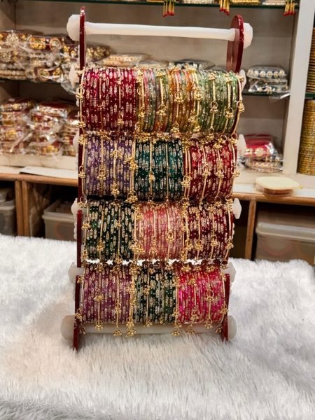 Multi Color Premium Traditional Kashmiri Bangles Set for Bridal  Party and Festive Wear Fashion Accessories Wholesale