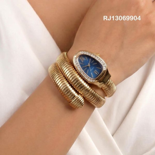Multi Color Serpenti Style Wrap Around Bracelet Watch For Women Fashion Accessories Wholesale