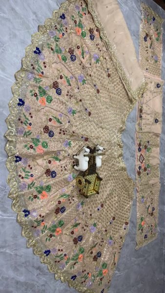 Multicolor Jimmy Choo Soft Net Bridal Lehenga with 4m Flare and Sequins Reception Wear Designer Lehenga Choli