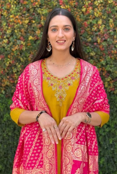 Mustardyellow Roman Silk  Suit For Women In Affordable Price  3 Piece Kurti Set
