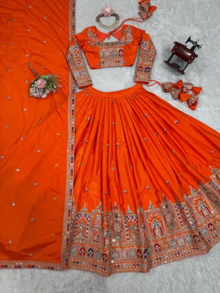 Natural Crepe Silk Designer Lehenga Choli Wedding Wear with Heavy Embroidery Work India Supplier Designer Lehenga Choli