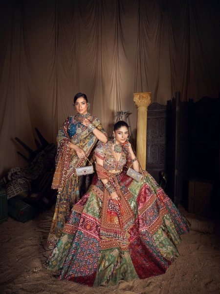 Navratri Muslin Cotton Lehenga Choli with Real Mirror Work and Designer Dupatta Navratri Lehnega Choli