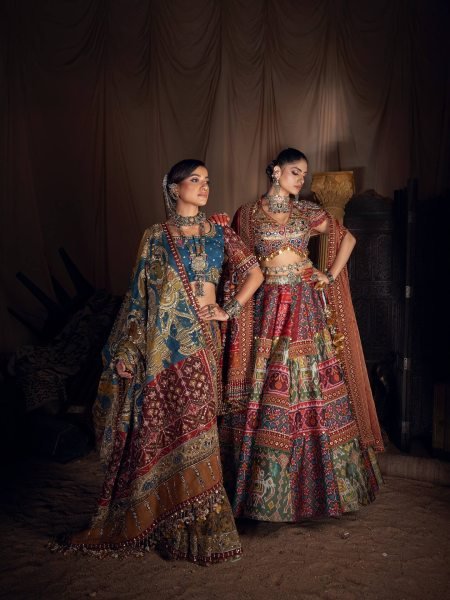 Navratri Muslin Cotton Lehenga Choli with Real Mirror Work and Designer Dupatta Navratri Lehnega Choli