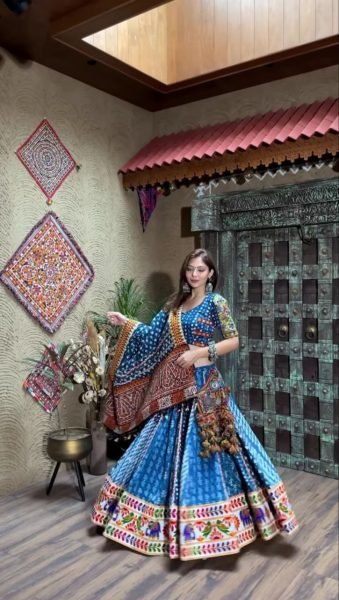 Navratri Special Lehenga Choli Heavy Cotton Rayon with Digital Print Navratri Lehnega Choli
