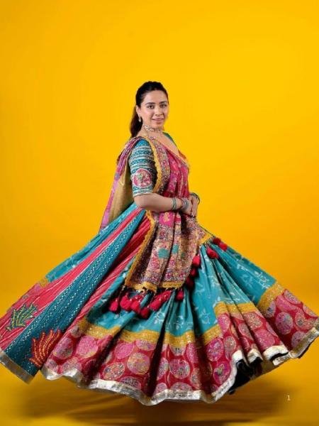 Navratri Special Muslin Cotton Chaniya Choli with Digital Print & Real Mirror Work at Manufacturer Rate  Lehenga