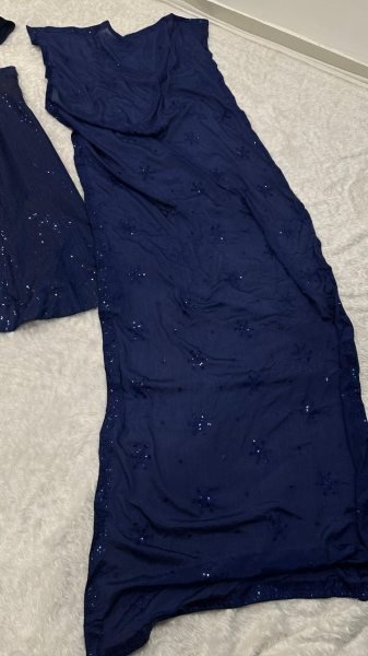 Navy Blue Two Tone Tapeta Silk Lehenga with Sequins Work  Velvet Blouse   Chinon Dupatta Wholesale Manufacturer Rate Designer Lehenga Choli