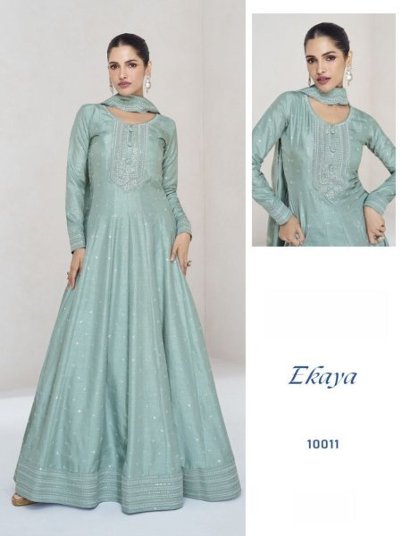 New  Anarkali Gown Suit For Indian Festivals   Weddings   Embroidery Work Anarakali Gown Wholesale