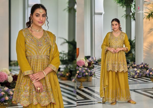 New Arrival Barbie Volume 4 Chinon Embroidery Suit Set Wedding Party Special Designer Plazzo Salwar Suits Wholesale