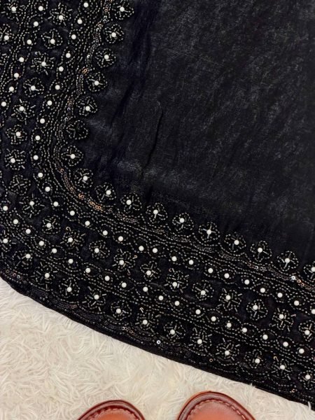 New Arrival Black Fancy Kurti With Stylish Party Wear Sharara And Dupatta Ready To Wear Collection
