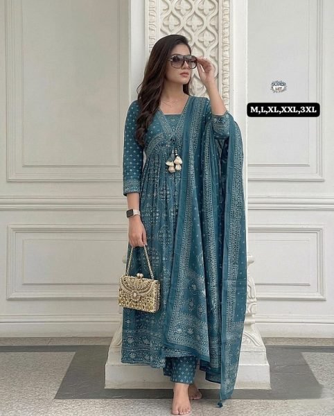 New Arrival Cotton Anarkali Suit with Dupatta for Special Occasions Anarkali Kurtis 