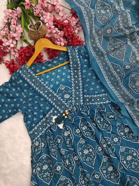 New Arrival Cotton Anarkali Suit with Dupatta for Special Occasions Anarkali Kurtis 