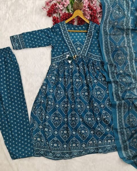 New Arrival Cotton Anarkali Suit with Dupatta for Special Occasions Anarkali Kurtis 