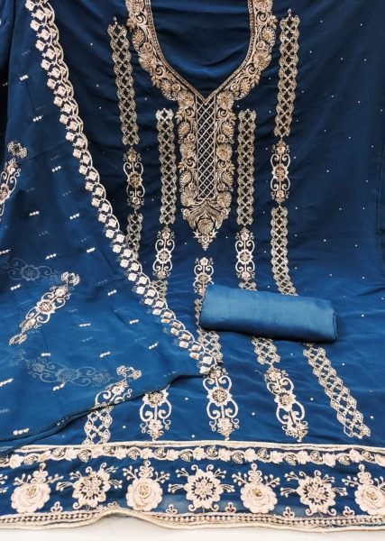 New Arrival Of Georgette Dress Material For Women  Punjabi Dress Materials Wholesale