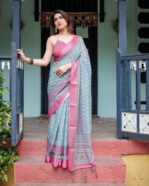 New Arrival: Premium Linen Cotton Saree for Festive & Office Wear – Buy at Wholesale Rate Linen Sarees Wholesale