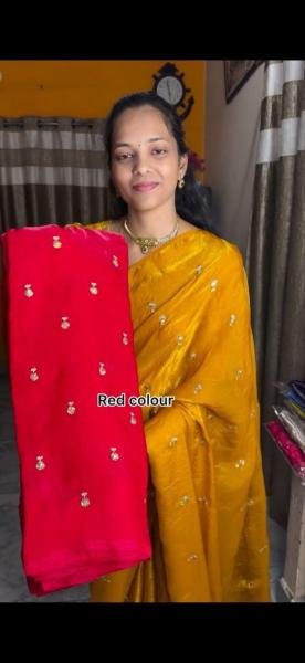 New Arrival South Indian Dual Shade Saree Collection with Multi Sequence Embroidery South Indian Saree 