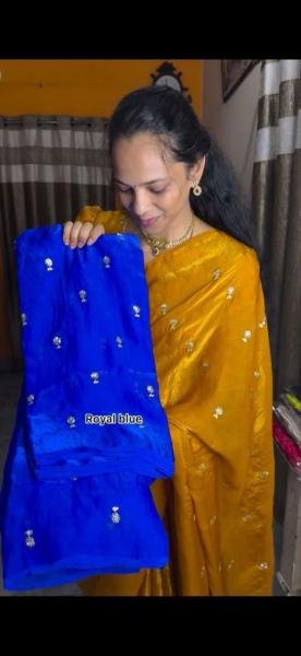 New Arrival South Indian Dual Shade Saree Collection with Multi Sequence Embroidery South Indian Saree 