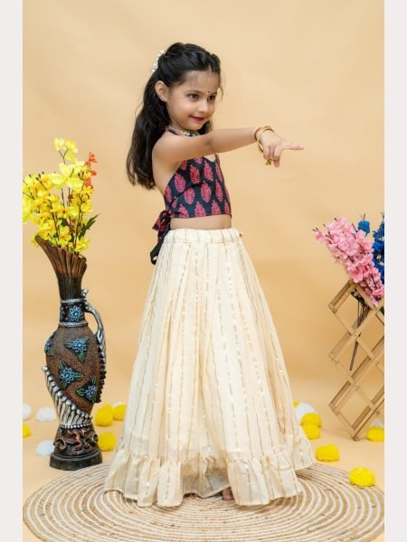 New Arrivals Soft Cotton Kids Lehenga Choli  Girls Wear