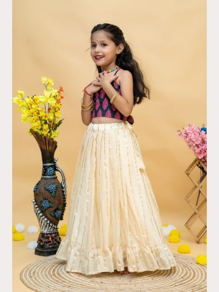 New Arrivals Soft Cotton Kids Lehenga Choli  Girls Wear