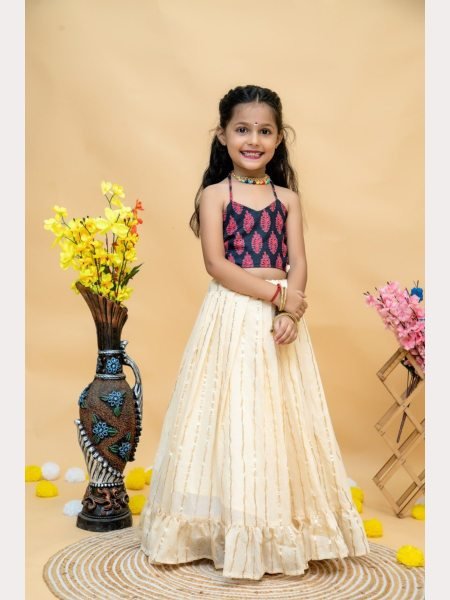 New Arrivals Soft Cotton Kids Lehenga Choli  Girls Wear