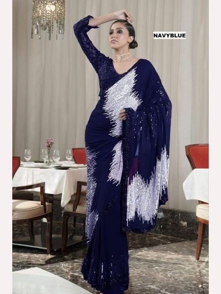 New Bollywood BlockBuster Sequence Design Saree Collection  Bollywood Fancy Sarees Wholesale