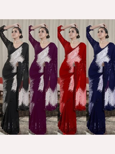 New Bollywood BlockBuster Sequence Design Saree Collection  Bollywood Fancy Sarees Wholesale