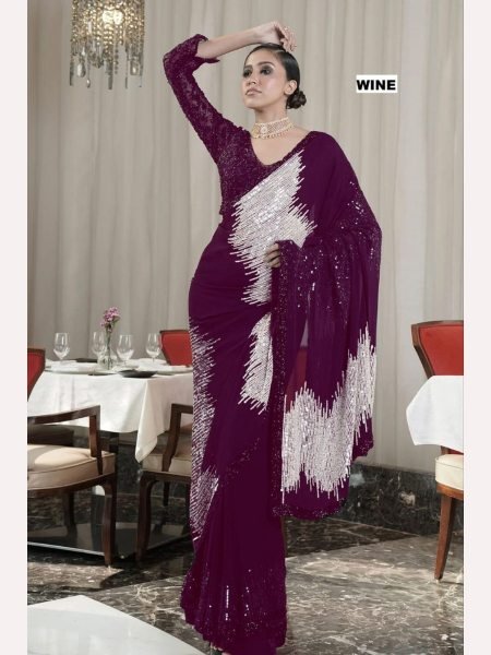 New Bollywood BlockBuster Sequence Design Saree Collection  Bollywood Fancy Sarees Wholesale