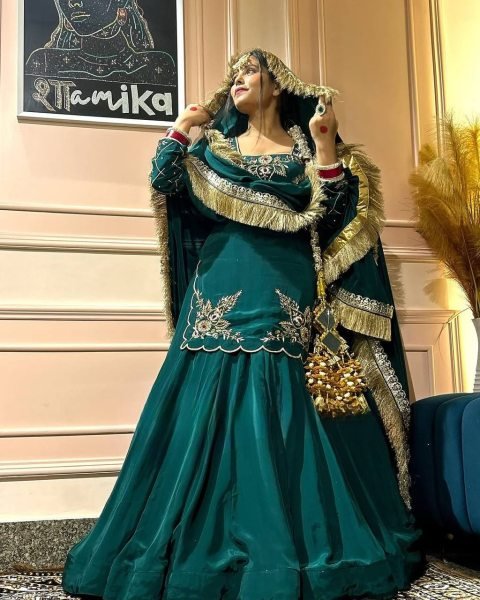 New Bridal Collection 2025 Natural Crepe Silk Embroidery Work Ready To Wear Ready To Wear Collection