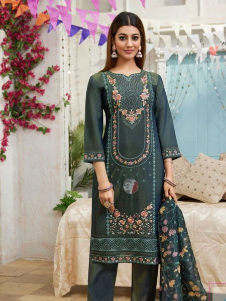 New Collection 3Piece Kurti Pant With Dupatta Collection Wholesaler