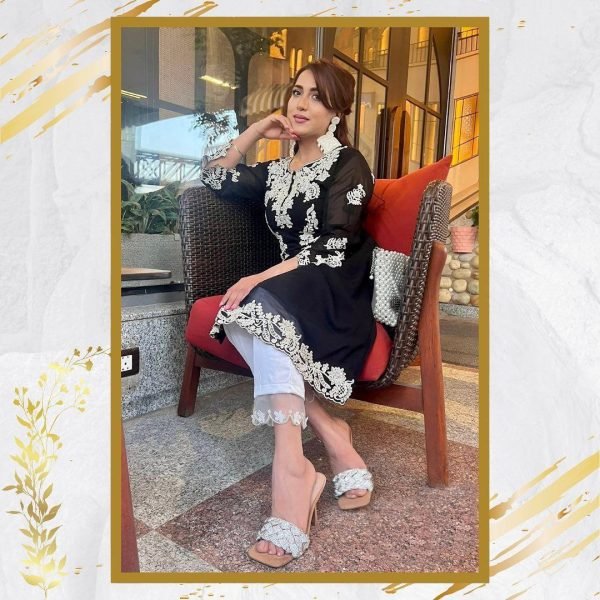 New Collection Chikankari Floral Embroidered Kurta Set For Women  Girls Lucknowi Chikankari Kurtis Wholesale