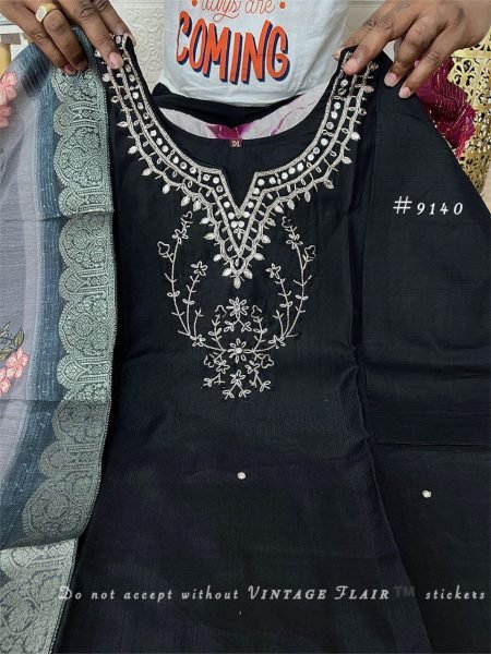 New Collection Plus Size Designer Roman Silk Kurti Set with Handcrafted Appliqu     Digital Banarsi Dupatta Plus Size Kurti / Gown
