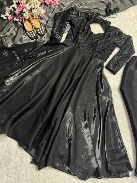 New Designer Anarkali Suit Heavy Faux Georgette with Embroidery & Sequence Work Ready-to-Wear  Anarkali Kurtis 