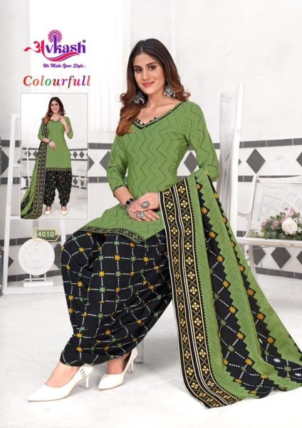 New Designer Cotton Patiyala Dress Punjabi Dress Materials Wholesale