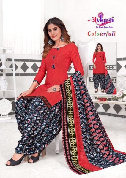 New Designer Cotton Patiyala Dress Punjabi Dress Materials Wholesale