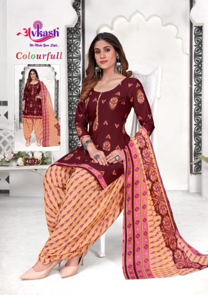 New Designer Cotton Patiyala Dress Punjabi Dress Materials Wholesale