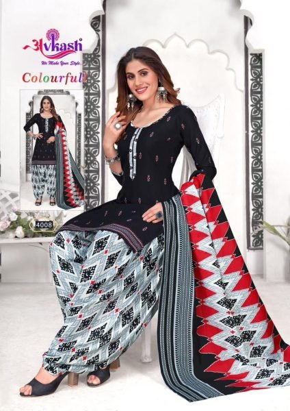 New Designer Cotton Patiyala Dress Punjabi Dress Materials Wholesale