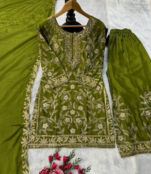 New Designer Latest Heavy Embroidery Work Fashionable Suit Ready To Wear Collection