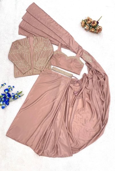 New Designer Ready to Wear Saree with Heavy Sequence Work at Best Wholesale Price Ready To Wear Saree 