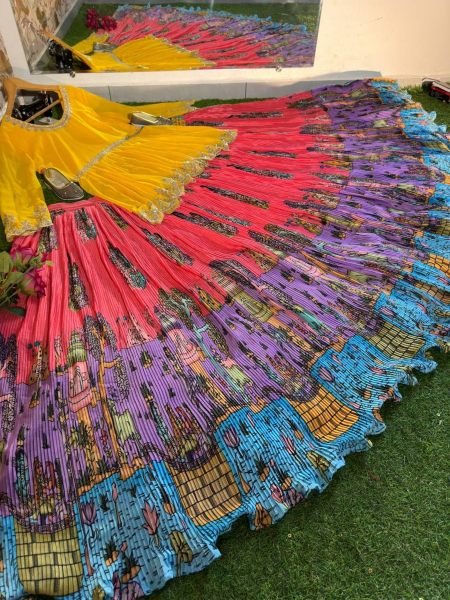 New Designer Tabby Organza Silk Top And Lehenga  Designer Lehenga Choli