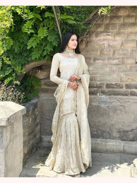 New Eid Collection In Pure Chinnon With Heavy Embroidery Sequence Work Suits  Ready To Wear Collection