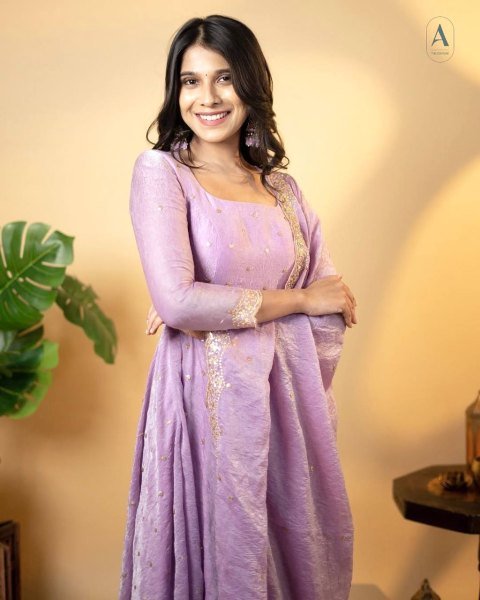 New fancy Umbrella Gown Set with Embroidery With  Sequence Work for Traditional Events  Anarkali Kurtis 