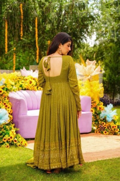  New Fashionable Sequence Work Anarkali Gown Kurti With Dupatta Wholesale